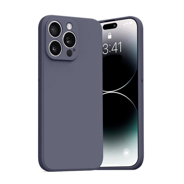 PANDACO Soft Shell Matte Lavender Grey Case for iPhone 15 Pro Max