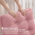 thumbnail image 4 of Twister.CK Modern Rocking Accent Chair, Upholstered Rocker Glider with Side Pocket, for Living Room, Bedroom, Nursing Room, Pink, 4 of 8