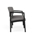 thumbnail image 4 of Lenox Steel Reception Waiting Room Loveseat / Black Steel / Light Gray, 4 of 5