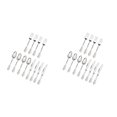 thumbnail image 2 of maskred Eco-Friendly Durable Plastic Forks Spoons and for Party Decor Silverware Silver 18.5cm 2Set, 2 of 6
