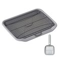 thumbnail image 4 of Pet Dog Toilet Potty Trainer Corner Portable Anti Splashing Detachable Training Gray, 4 of 9