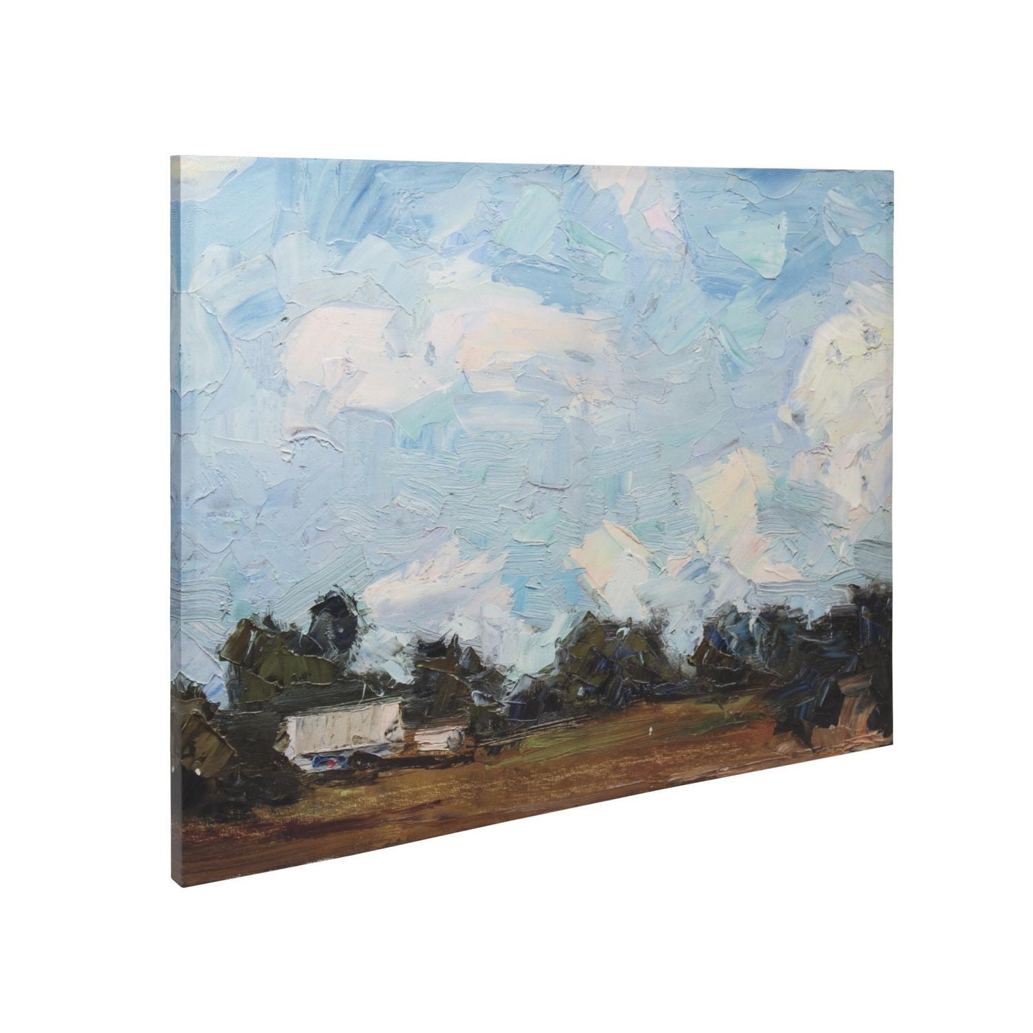 Landscape Embellished 46x36 Canvas Art