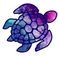 thumbnail image 1 of Autocollant en Vinyle 5 Pouces Sea Turtles Ciel Étoilé, 1 of 1