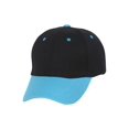 thumbnail image 1 of Two-Tone Low Profile Adjustable Baseball Cap, Black Sky, 1 of 2
