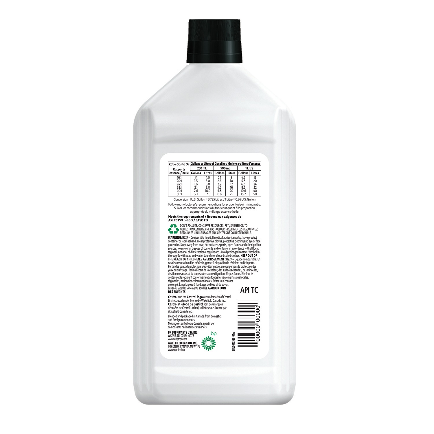 Castrol Super Snowmobile 2T Full Synthetic 1L
