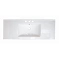thumbnail image 2 of American Imaginations 39.75-in. W 3H8-in. Ceramic Top Set In White Color - Overflow Drain Incl. AI-32947, 2 of 8