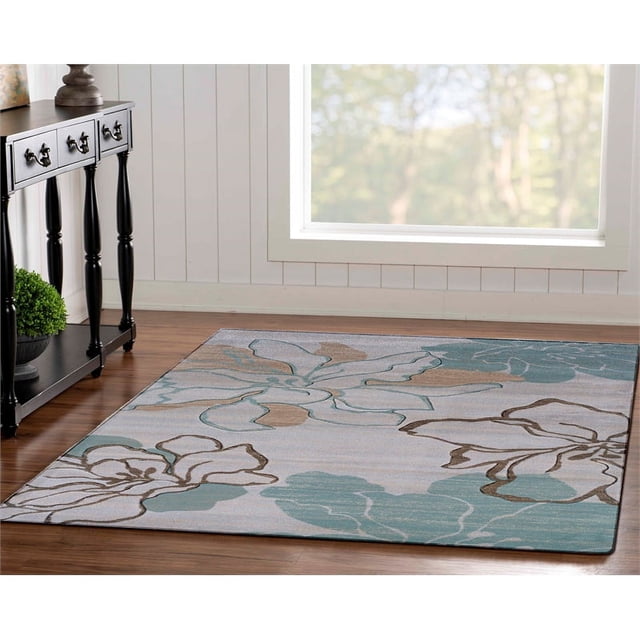 Linon Miso Eleanor Machine Made Polypropylene 5'x7'6" Rug in Ivory