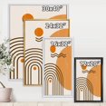 thumbnail image 4 of Designart Abstract Rainbow Sun and Moon In Earth Tones II FLOAT FRAME WALL ART, 4 of 4