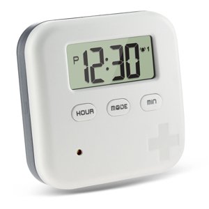 Yeacher Dust-proof Separated Pill Organizer Pill Box Case Electronic Timer Alarm Clock Reminder Medicine Storage Dispenser