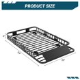 thumbnail image 2 of BeesClover Panier de Chargement Universel pour Porte-Bagages de Toit 64 Pouces x 39 Pouces – Porte-Bagages de Camion VUS Robuste Capacité 200 LB avec Rallonge, Conception Anti-Salissures et Pinces à Installation Rapide pour Voitures, Camions, VUS, Fourgonnettes, 2 of 7