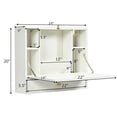 thumbnail image 2 of Gymax Wall Mounted Folding Laptop Desk Hideaway Organizer Storage Space Saver w/Drawer, 2 of 10