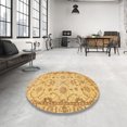 thumbnail image 3 of Ahgly Company Indoor Rectangle Abstract Orange Oriental Area Rugs, 5' x 7', 3 of 6