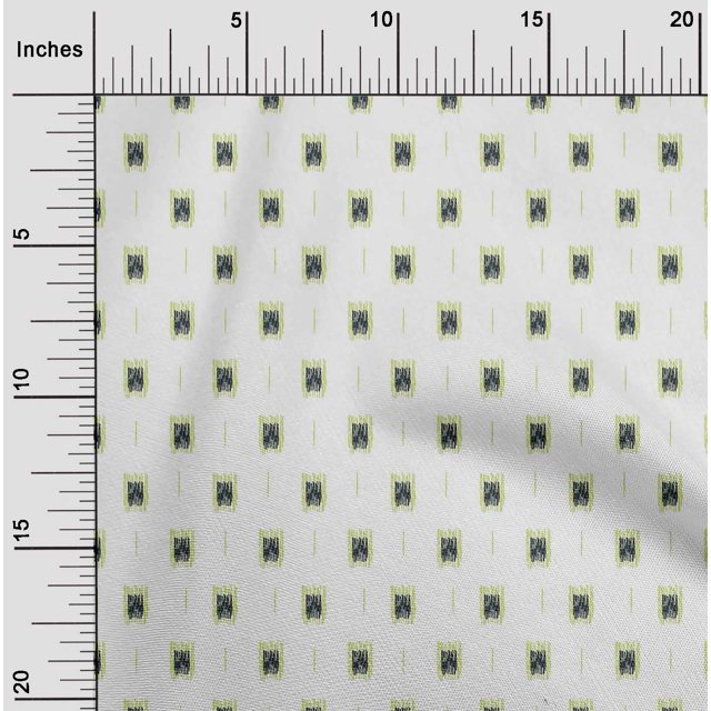 oneOone Tissu en Coton Flex, Imprimé Ikat, 40 Pouces de Large