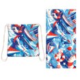 thumbnail image 1 of Foldable Beach Towel Printed Bath Towel All-in-one Beach Towel All-in-one Bag For Storage, 1 of 5