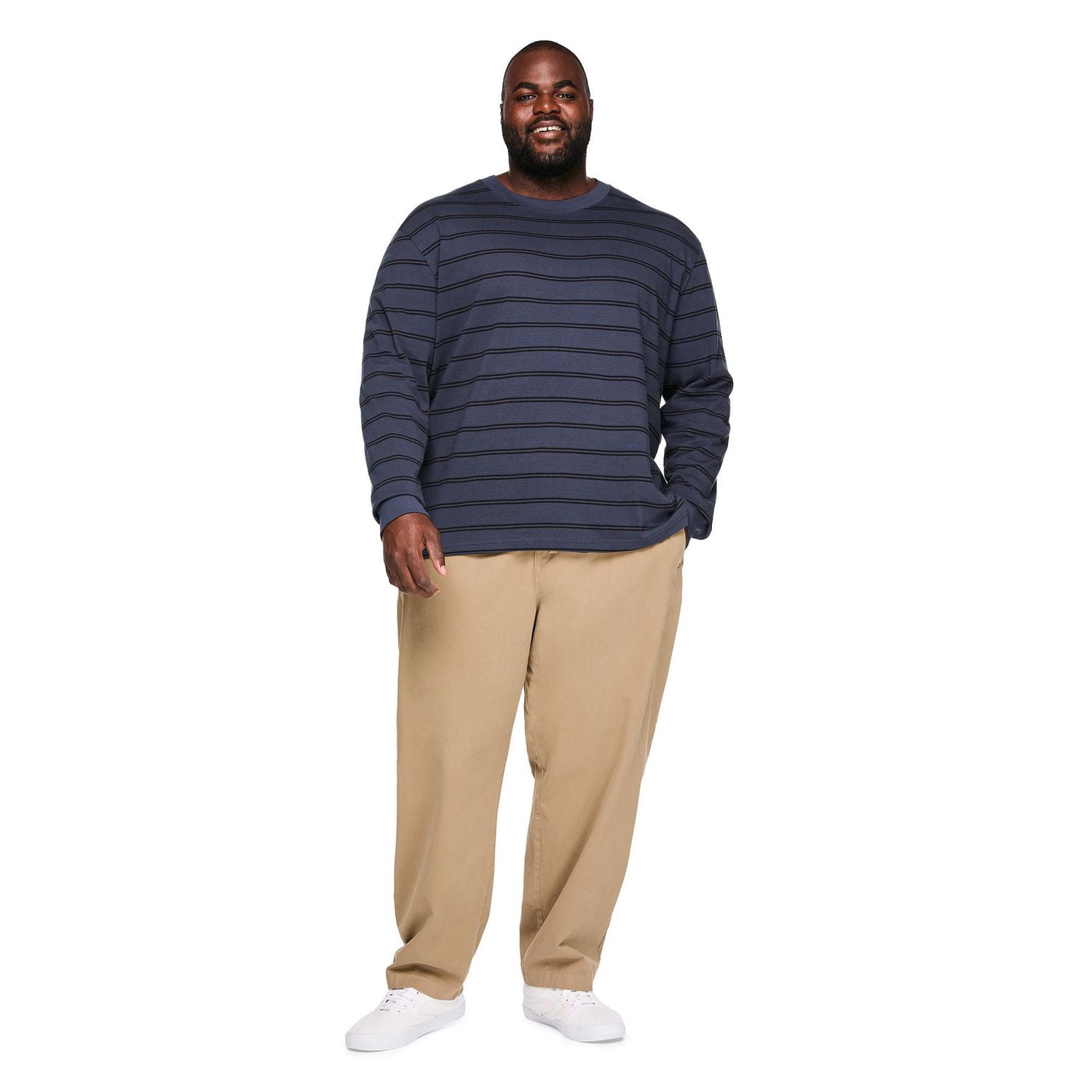 George Big Men's Heavyweight Jersey Long-Sleeve T-Shirt