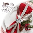 thumbnail image 4 of Fixing Clip 2 Product Category Fixing Clip Contemporary Metal Maple Leaf Napkin Ring for Autumn Seasonal Table Setting and Thanksgiving, 4 of 5