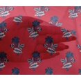 thumbnail image 4 of oneOone Viscose Chiffon Fabric Leaves & Floral Block Printed Craft Fabric BTY 42 Inch Wide, 4 of 4