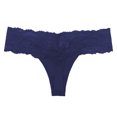 thumbnail image 1 of B91xZ Strings pour Femmes Confort Couleur Unie Culottes, m Bleu, 1 of 3