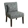 thumbnail image 1 of HomePop Chaise d'Appoint Parker avec Coussin, Tourbillon Turquoise, 1 of 2