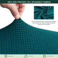 thumbnail image 3 of CHUN YI Housse de Coussin 1 Pce Spandex Extensible Texturé Boîte à Carreaux Housse de Siège, 3 of 6