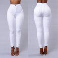 thumbnail image 2 of Women Pants High Waist Slim Pencil Skinny Tummy Control Solid Color Pants, 2 of 7