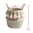 thumbnail image 4 of Large Woven Storage Baskets Cotton Rope Decorative Hamper for Nursery  Toys  Blankets  and Laundry  Cute Tassel Nursery Decor - Home Storage Container, 4 of 6