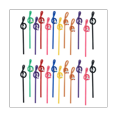 thumbnail image 1 of 24 Pcs Crayons de Note pour Étudiants avec Effaceur Crayons de Musique Colorés Crayon en Bois pour Trois Clefs Courbées, 1 of 9