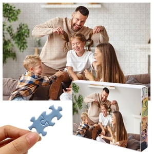 Custom Photo Puzzles, Personalized Puzzle for Photos, Customized Puzzle 1000 Pieces for Family, Christmas, Pet, Birthday, Wedding Gift
