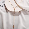 thumbnail image 4 of SIfdSeng Women's Golden Cross Necklace Ordinary Creative Retro Sweater Chain, 4 of 6