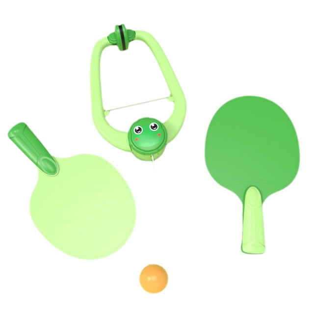 BINGLI Over-The-Door Pong Trainer Kit - Adjustable Hanging Table Tennis Game for Kids, Portable Indoor Sports Set with Rackets for Doorway Family Play 