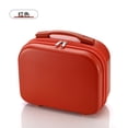 thumbnail image 1 of 14 Inch Travel Mini Solid Color Lightweight Portable Small Hard Makeup Box New Style Student Lightweight Boarding Luggage Red, 1 of 6