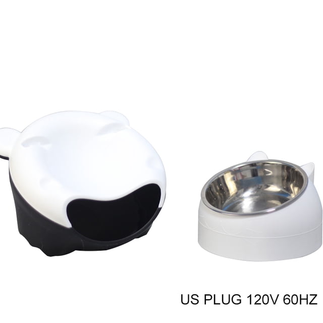 Automatic Cat Fountain LED Filtering Silent Pet Drinking Dispenser Cat Food Bowl