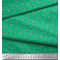 thumbnail image 2 of Soimoi Green polyester Crepe Fabric Anchor Hook Nautical Print Fabric by Yard 52 Inch Wide, 2 of 3