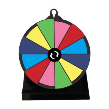 Elodie 15cm Rotating Wheel Tabletop Roulette Rotation Game for Party Activities Holiday with Rotated Sign