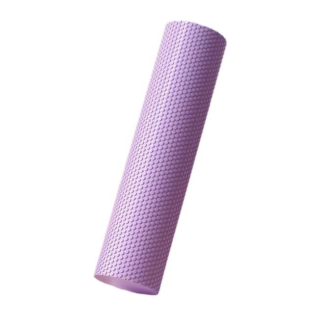 Rouleau en Mousse EVA Solide Haute Densité Violet de 90 cm avec Texture de Surface - Idéal pour la Relaxation Musculaire après l'Entraînement, le Yoga, le Pilates et l'Entraînement de Réadaptation - Léger, Imperméable,
