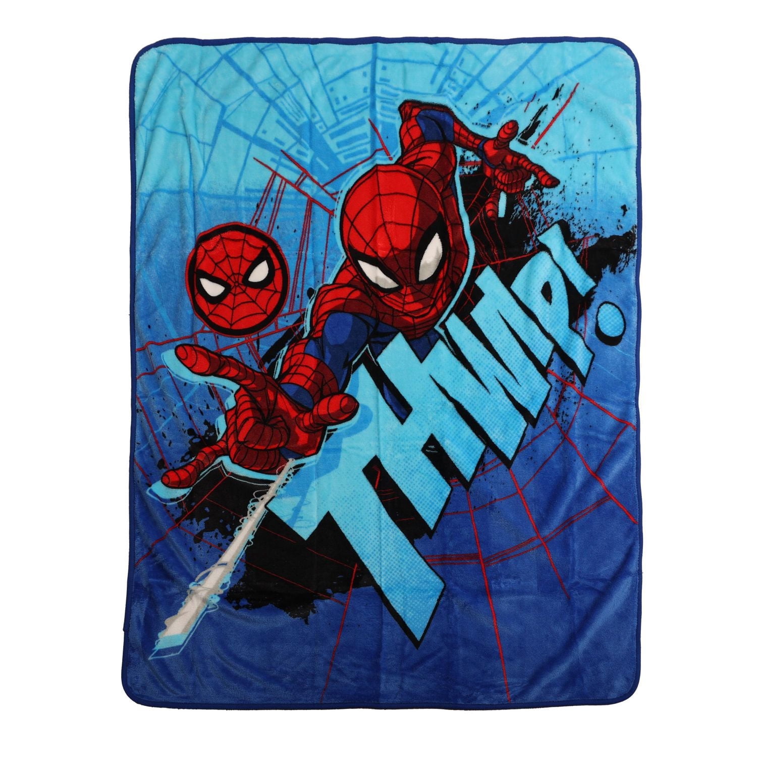 Plaid Doux et Soyeux Marvel Spiderman, 40" x 50"