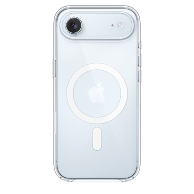 Étui iPhone Air avec MagSafe, Doté d'Un design Translucide Ultra Mince avec un Cadre en polycarbonate de 0,9 mm, Intérieur Légèrement Givré et Extérieur à Fini Très Lustré. le Dos Affiche l'Alignement Magnétique Circulaire MagSafe et la Découpes de l'Appareil Photo, Optimisé pour la protection contre les Égratignures et les Chutes, la Recharge Sans Fil et le Contrôle de l'Appareil Photo. Il Comprend Deux points de Connexion pour une Bandoulière pour une Utilisation Mains Libres.