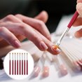 thumbnail image 4 of Miangastore 8Pcs Flat Nail Brush Nylon Detail Paint Brush Set For Checkered Waves, 4 of 8