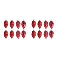 thumbnail image 2 of relayinert 8pieces Tree Decoration Eye-catching Pine Cone Decorations For Festive Red 2Set, 2 of 6