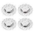 thumbnail image 2 of Cache-Moyeu Central, 4 Pcs Capuchon Central de Roue Structure Stable Ajustement Universel 157mm Protection Forte Argent Anti-Poussière pour Voitures, 2 of 7