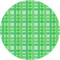 thumbnail image 1 of Ahgly Tapis Rond Lavable en Machine Intérieur Transitionnel Vert Néon, 6 Pieds Rond, 1 of 7