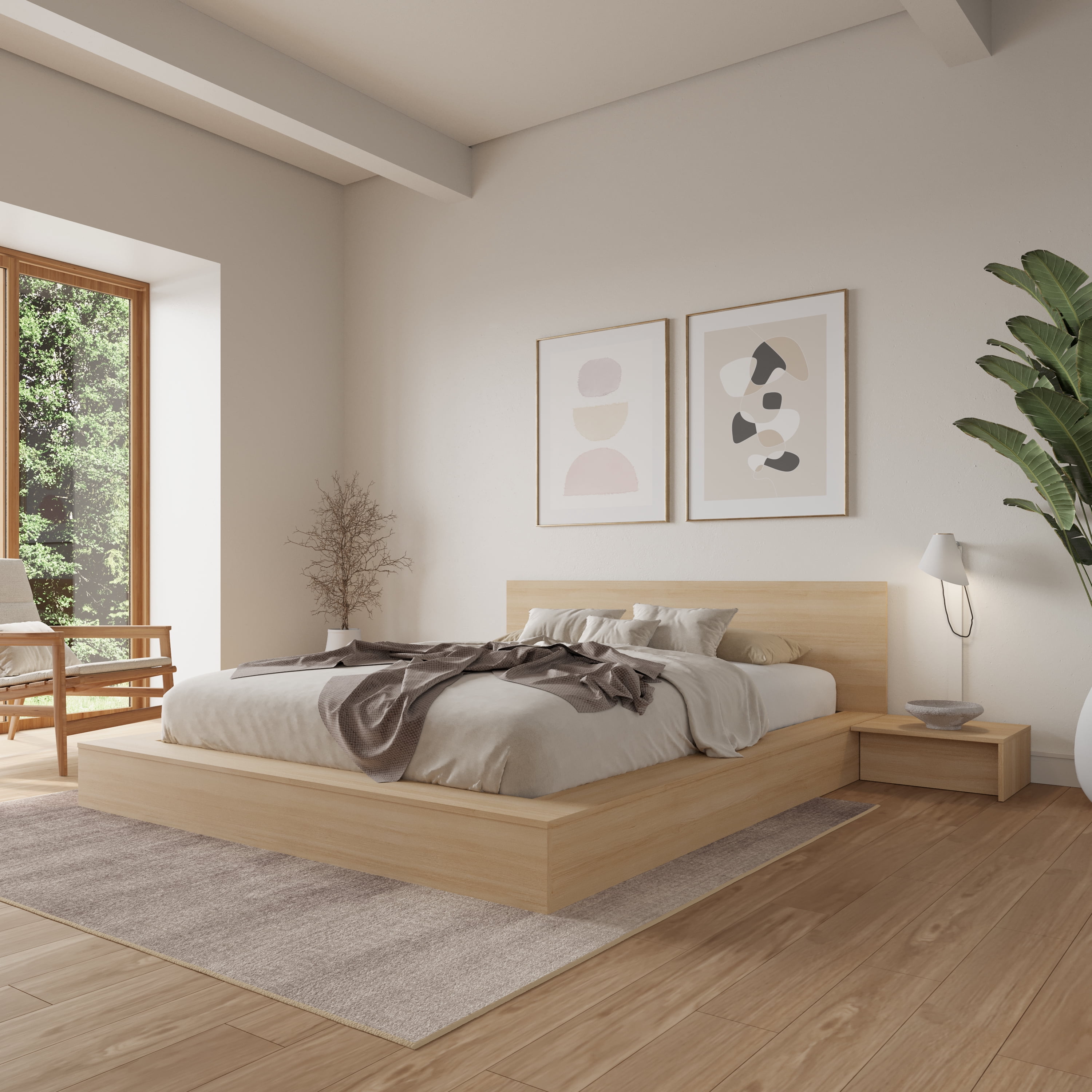 Table de Nuit (Lot de 2) Nexera Kanso