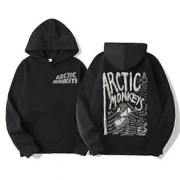 Retro Rock Arctic Monkeys Music Album Graphic Hoodies Men Vintage Oversized Y2k Hip Hop Hoodie Punk Sweatshirt Tour Double Sided