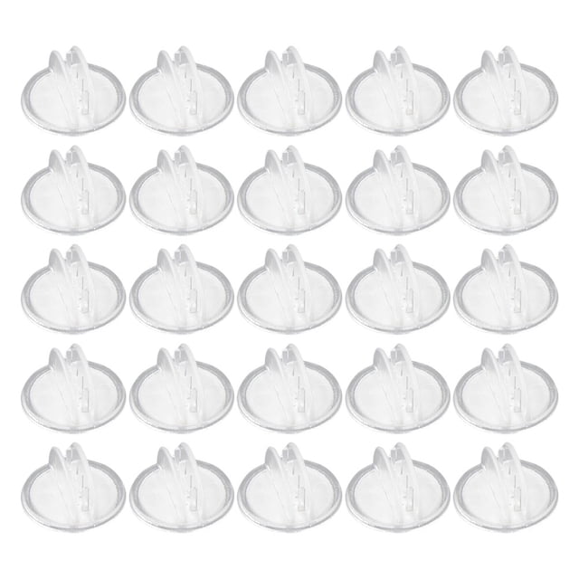 KAKOWELY 25 Pcs Étiquettes en Plastique pour Supports d'Affichage d'Enseignes de Marchandises dans les Magasins de Détail Pinces pour Enseignes de Détail pour l'Organisation des Étiquettes de Prix et Pinces de Publicité,0,79"X0,79"X0,79 Pouces