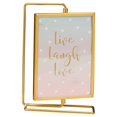 thumbnail image 1 of yuksok Photo Frame Cards Display Stand Holder Ornament Glass Front Rotating Photo Frame Aureate 23x15.5cm, 1 of 9