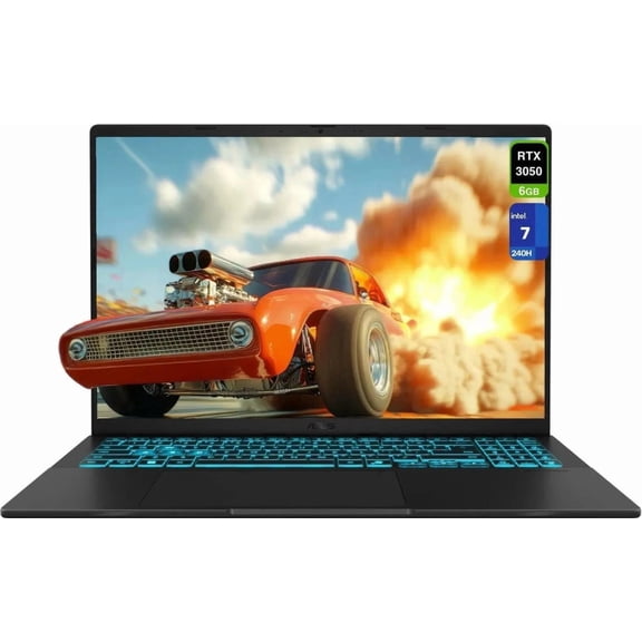 ASUS Vivobook 16 16 Pouces WUXGA Intel Core 7 240H 2,5 GHz NVIDIA GeForce RTX 3050 6 Go 16 Go 512 Go Win 11 Home Noir Mat Bon