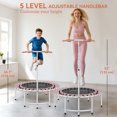 thumbnail image 4 of Soozier Trampoline de Rebond 40 Pouces pour Adulte avec Poignée Ajustable, Rose, 4 of 10