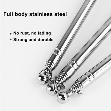 Agiferg Flagpole Lightweight Stainless Steel Portable Sponge Handle Pole Flag Waving Flagpole