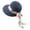 Navy, variant on Fgnfyis Womens Sun Straw Hat Summer Hat Foldable Roll up Floppy Beach Hats UV UPF50 Caps Bucket Hats White