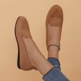 thumbnail image 3 of B91xZ Mocassins pour Femmes Bout Rond Confort Légers à Enfiler Chaussures Habillées, Café 6.5, 3 of 5